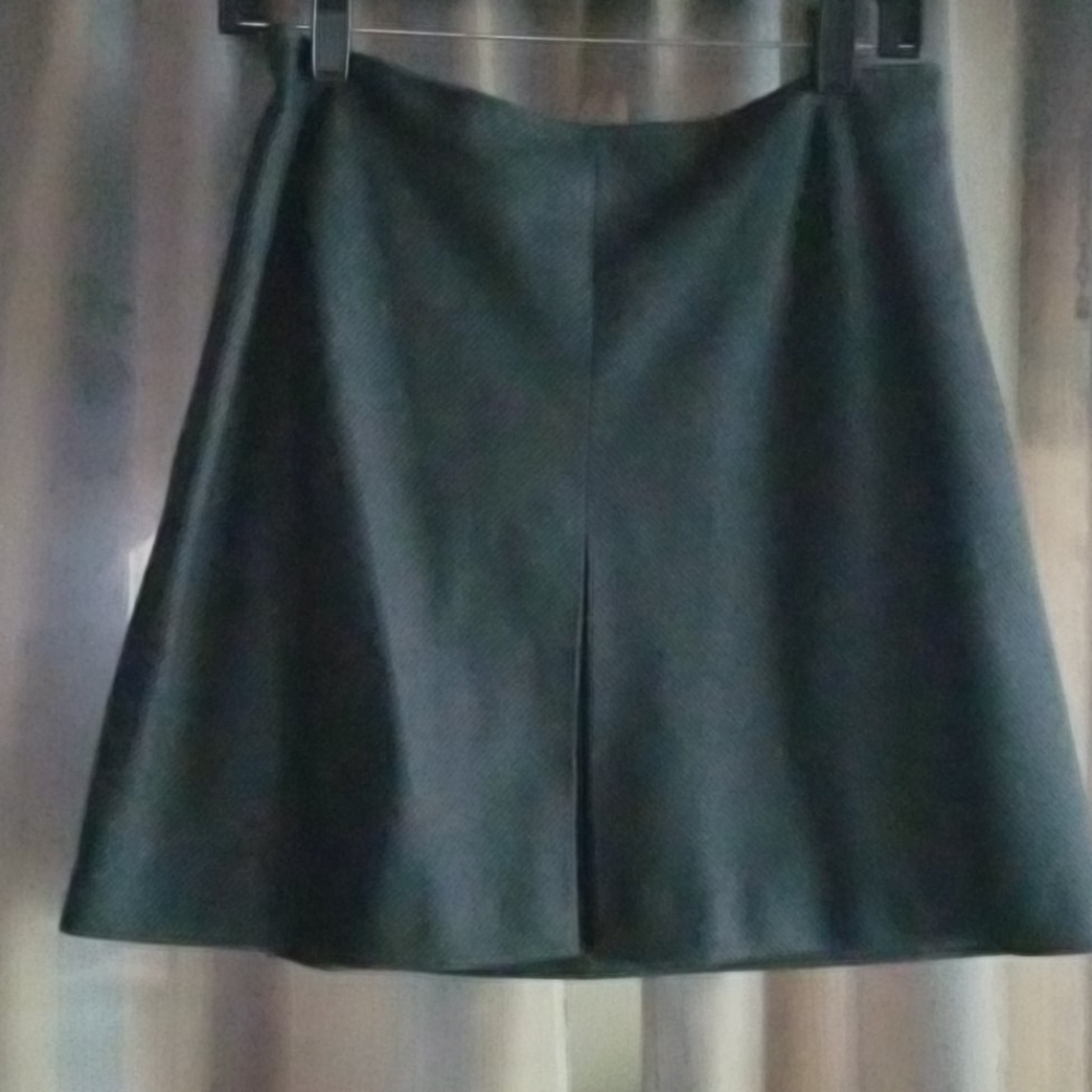 J crew  dark grey pinstriped mini skirt